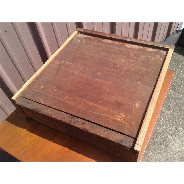 Antique 1860s American Cherry Wood One Drawer Stand Nightstand Side Table For Sale - Image 12 of 12