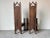Antique Spanish Gothic Revival Carved Wood Throne Chairs – A Pair/ Sold For Sale - Image 4 of 12