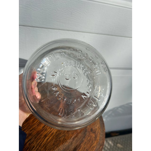 Glass Mid 20th Century Glass “Mi Lola” Cigar Jar For Sale - Image 7 of 9