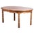 Round Brutalist dining table in solid oak, produced in Denmark during the 1960s. The table combines a robust, sculptural...