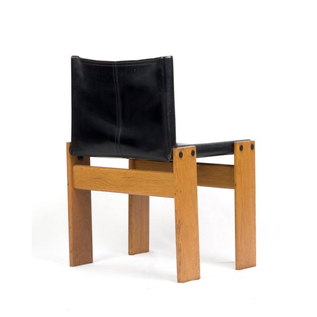 Monk Dining Chairs by Afra and Tobia Scarpa for Molteni, 1970s, Set of 4 For Sale - Image 6 of 11