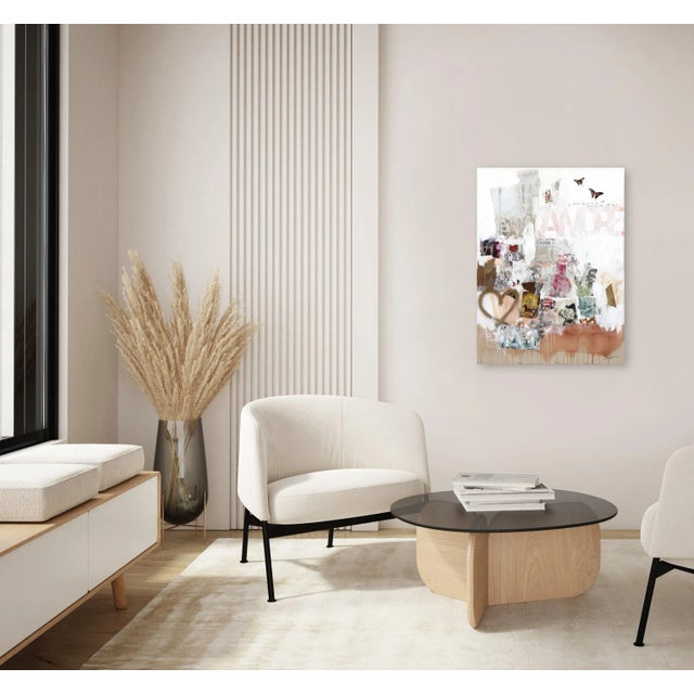 Brown Subway Sonnet #120 - Acrylic Mixed Media Painting on Canvas Original Artwork by Susan Washington For Sale - Image 8 of 10