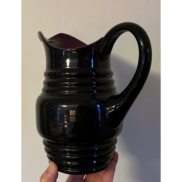 19th Century Antique 19th Century English Regency Amethyst Glass Water Pitcher For Sale - Image 5 of 12