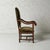 1920s Flemish Velvet & Oak Armchair For Sale - Image 4 of 8