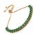 Early 21st Century Emerald Glow Adjustable Gold Bracelet For Sale - Image 5 of 7