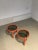 Mid-Century Modern Italian Circular Side Tables by Porada Arredi Cabiate, Set of 2 For Sale - Image 3 of 6