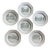 French Limoges Castle Plates, S/6 For Sale