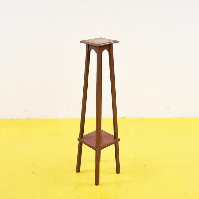 Vintage Geometric Plant Stand For Sale - Image 6 of 6