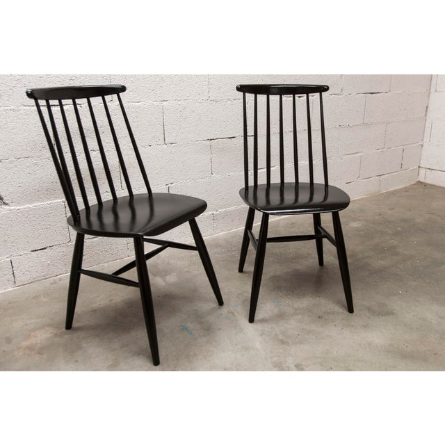 Scandinavian Black Teak Fanett Chairs by Ilmari Tapiovaara, 1960, Set of 2 For Sale - Image 16 of 18