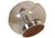 Art Deco Table Lamp in Organic Moulded Glass and Chrome by Mégal Ag For Sale - Image 6 of 9