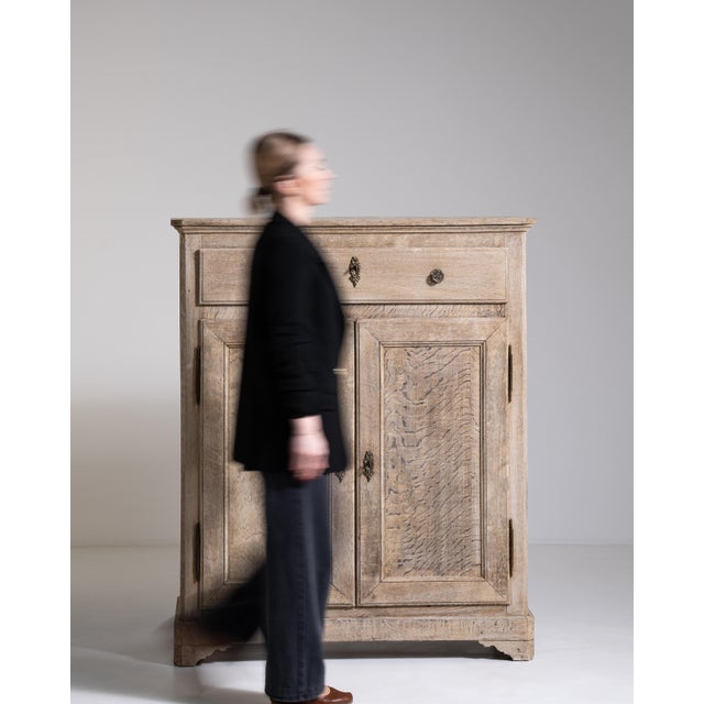 19th Century Oak Buffet With Brass Accents For Sale - Image 14 of 18