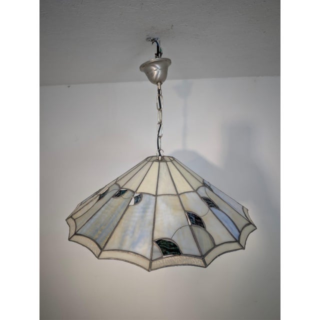 Hanging Lamp in Glass and Metal For Sale - Image 8 of 14