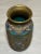 Bronze Antique 19th Century Handmade Japanese Champleve Enameled Bronze Vase Cloisonné For Sale - Image 8 of 10