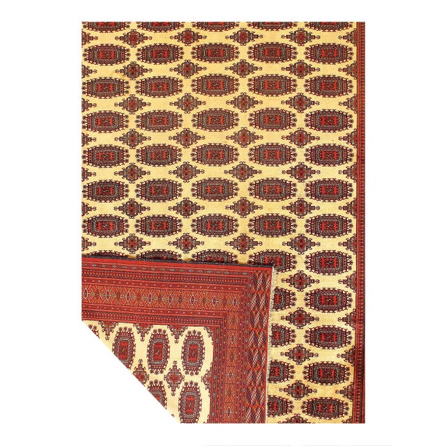 Traditional Pasargad DC Rust Russian Turkman Rug For Sale - Image 3 of 3