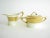 Hutscheneruther Antique Art Nouveau Hutschenreuther Cacilie Gilded Porcelain Creamer and Sugar Bowl - a Pair For Sale - Image 4 of 13