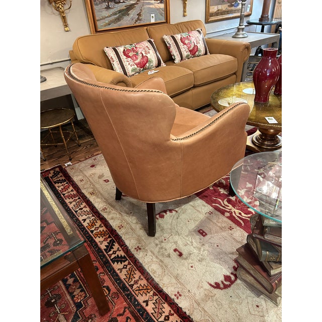 Leather Club Chairs -a Pair For Sale - Image 10 of 15