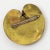 Fabrice Paris Brass and Copper Pin Brooch Water Lily Leaves For Sale - Image 4 of 6