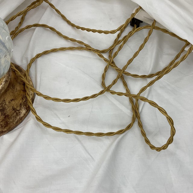 Vintage Italian Gold Leaf and Venetian Glass Table Lamps For Sale - Image 14 of 18