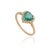 1.2ct Zambian Emerald Heart Necklace in 14k Gold With Halo Diamonds Size 8 For Sale - Image 4 of 17