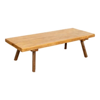 Rustic Coffee Table With Peg Legs, Hungary Circa 1900 For Sale