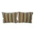 Cowtan & Tout Pair of Velvet 3 Tone Stripe Decorative Pillows For Sale
