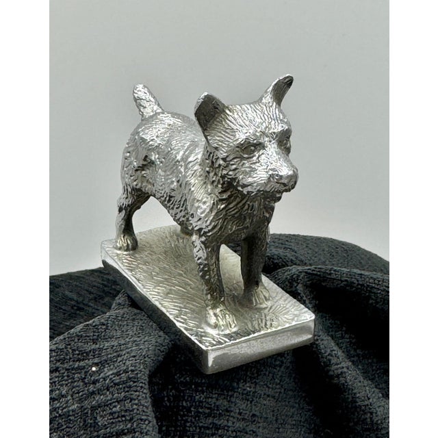 Louis Lejeune Norwich Terrier Hood Ornament For Sale - Image 4 of 12