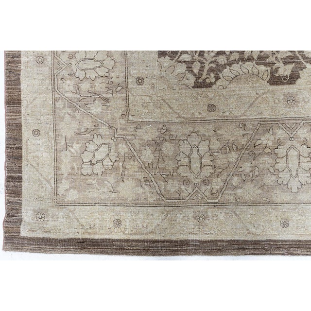 Traditional Antique-Inspired Beige Rug "Sepia Arabesque" by Doris Leslie Blau For Sale - Image 4 of 7