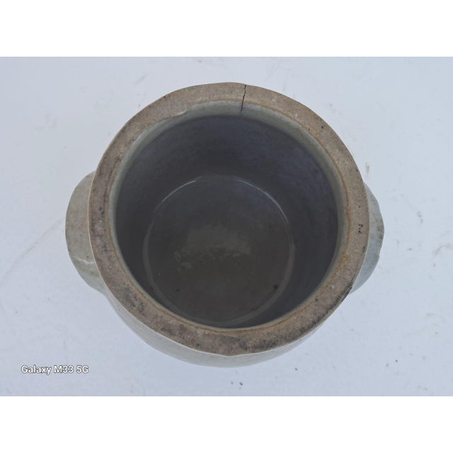 Ceramic Vintage French Glazed Stoneware Confit Pots, 1890s, Set of 5 For Sale - Image 7 of 17