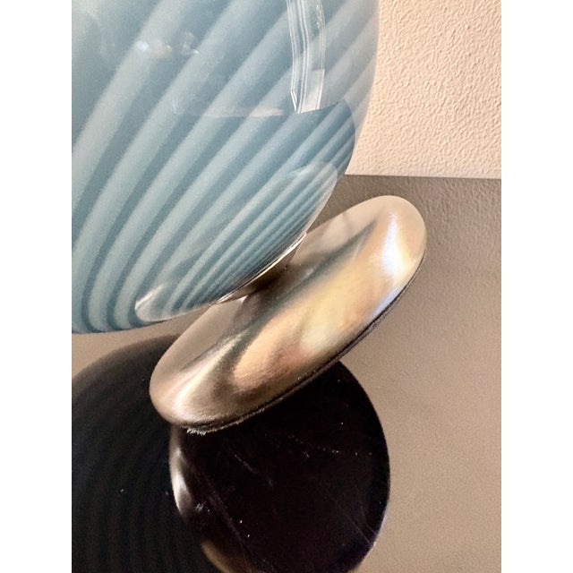 Acquarius 20 Table Lamp in Swirl Glass Rigadin Murano Glass from La Murrina, 1990s For Sale - Image 4 of 13