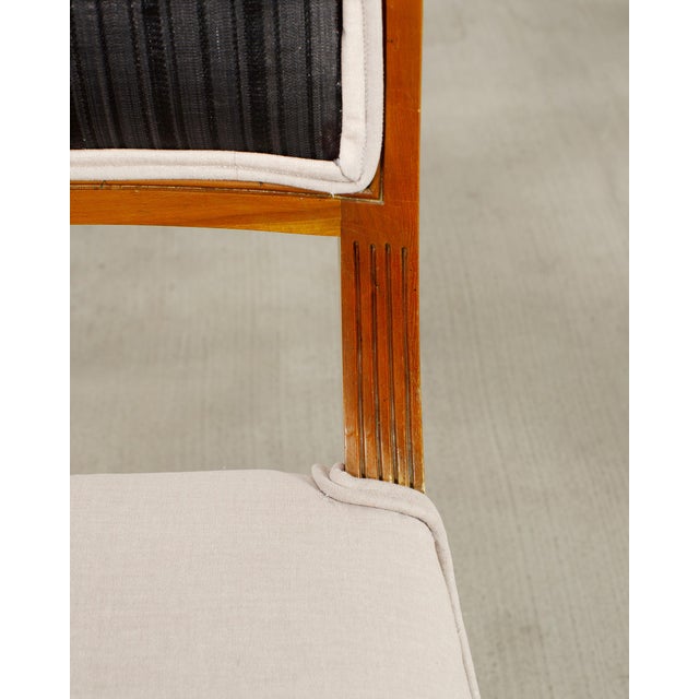 Set of Six French Directoire Style Dining Chairs Bronze Accents For Sale - Image 15 of 18