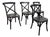 Restoration Hardware Metal Madeleine Side Chairs, Set of Four For Sale