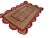 Scallop Jute Doormat in Red For Sale - Image 4 of 7