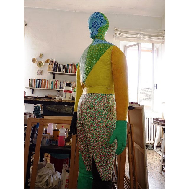 Textile Gianni Celati, Modified Artist's Mannequin, 2008, Acrylic on Fabric and Wood For Sale - Image 7 of 8