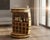 Create a polished entertaining station with this rustic bar cabinet. Featuring wine and liquor storage, and stemware...