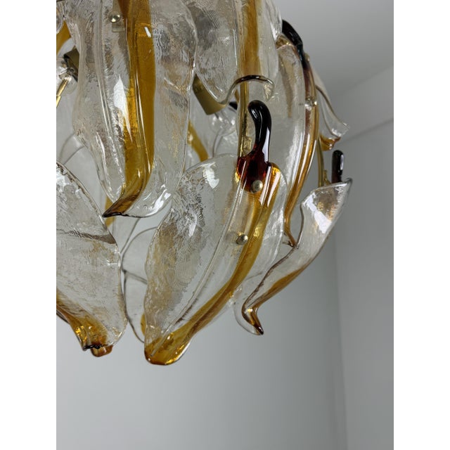 Murano Glass 3-Light Pendant, 1970s For Sale - Image 9 of 12