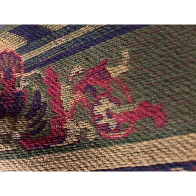 Textile Vintage Italian Aubusson / Savonnerie Style Floral Carpet by Society Collezione Tappeti, Made in Italy For Sale - Image 7 of 7