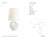 AERIN by Visual Comfort Signature Adria 16" Table Lamp in Plaster White with Linen Shade Designer: AERIN Height: 16" Base:...