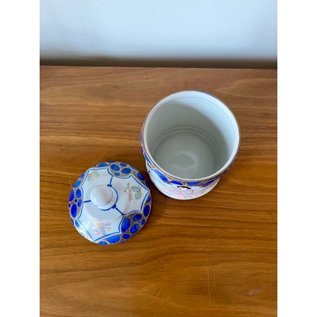 Ceramic Sherle Wagner Porcelain Chinoiserie Lidded Jar Italy For Sale - Image 7 of 11