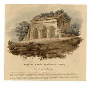 Haughmond Abbey Chapter House, Shrewsbury, 1832, Watercolour