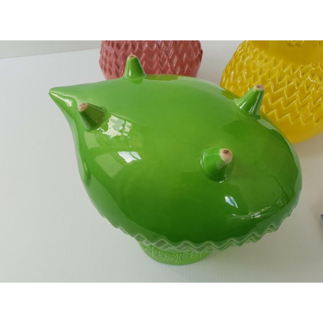 Vintage Ceramic Hedgehog Vases, 1960s, Set of 3 For Sale - Image 10 of 13