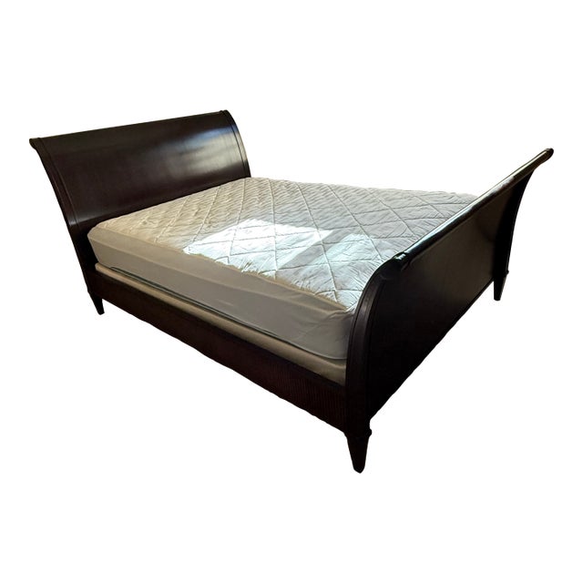 Mahogany Queen Bed Designed by Barbara Barry For Sale