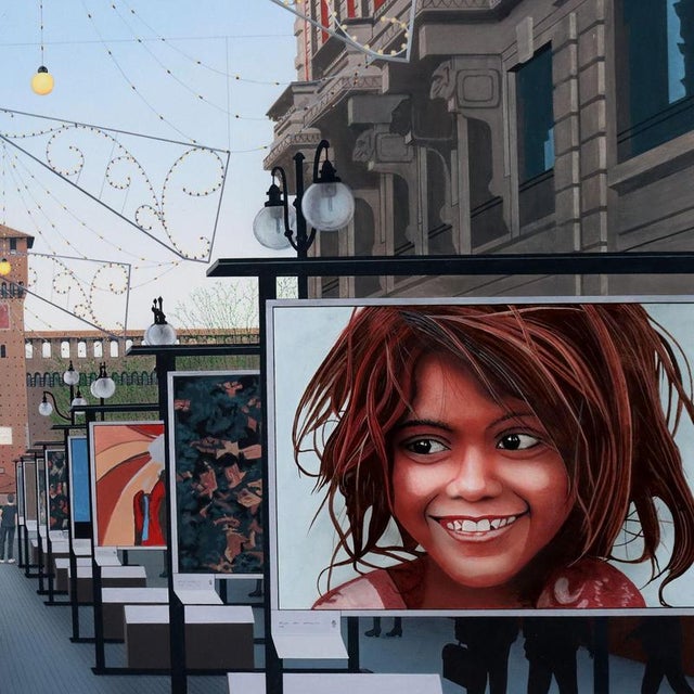 Glimpse of Milan, 2007, Canvas, Framed For Sale - Image 5 of 11