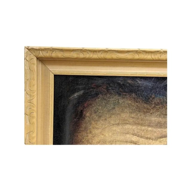 Vintage Arthur Horsfall Oil Painting on Canvas Self Portrait, Artist Signed, 1946 For Sale - Image 4 of 8