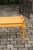 Vintage English Midcentury Goldenrod Painted Wooden Bench with Black Accents For Sale In Atlanta - Image 6 of 11
