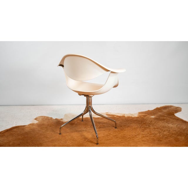 White Herman Miller George Nelson Swag Leg Armchair – 2008 Reissue (White) For Sale - Image 8 of 13