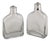 21st Century English Silver Mounted Glass Decanters with Heraldic Engraving, 2007, Set of 2 For Sale