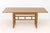 Lyda Levi for McGuire Company Gate Leg Console Table, the rectangular oak wood flip-top above bamboo and rattan base....