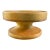Vintage Mid-Century Haeger Pottery Pedestal Candle Holder – Warm Orange/Yellow Drip Glaze For Sale