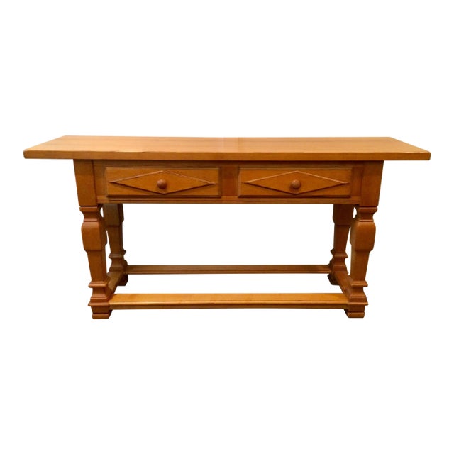 Drexel Traditional Maple Console For Sale