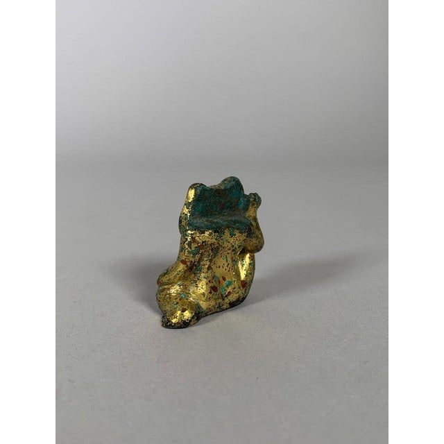 15th Century & Earlier Bronze Ornamental Sculpture, Han Dynasty, 206 BC-220 AD, Gilded Bronze Bear, Archaeology, China For Sale - Image 5 of 11